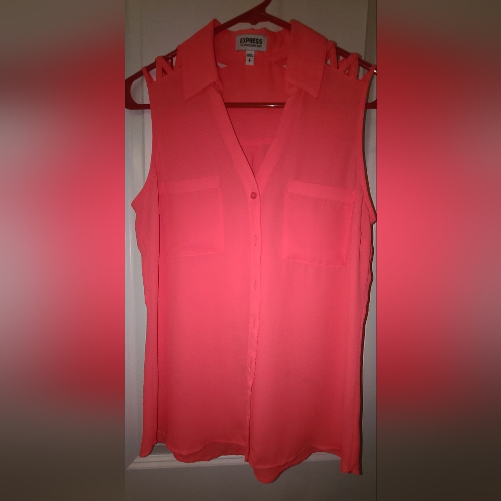 Express Women's Sleeveless Dress Shirt